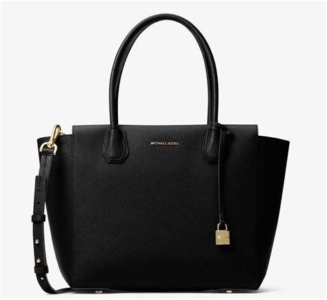 michael kors mercer large satchel black|michael kors mercer belted satchel.